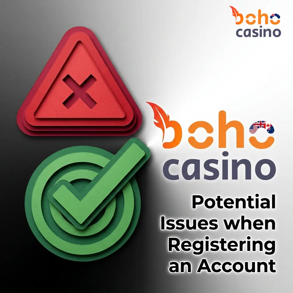 Boho Casino registration issues and solutions including email errors, form problems, and document upload failures