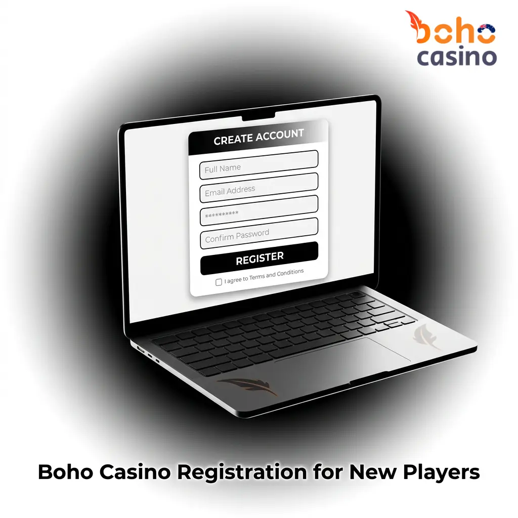 Boho Casino registration steps for new Australian players to claim AUD 9,750 plus 225 Free Spins Welcome Package